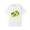 Lemon Beverage Shirt Drinks Vacation Gift Women Retro Tee Lemonade T-Shirt Beverage Fan Vintage Tshirt Holiday Graphic Sketch Lemon Slice