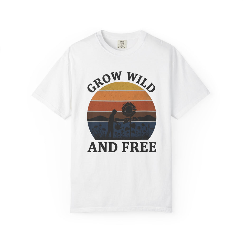 Gardener Sunflower Shirt Gardening Earth Gift Women Line Art Tee Sunflower T-Shirt Gardener Fan Floral Tshirt Earthly Graphic Cartoon Sunset