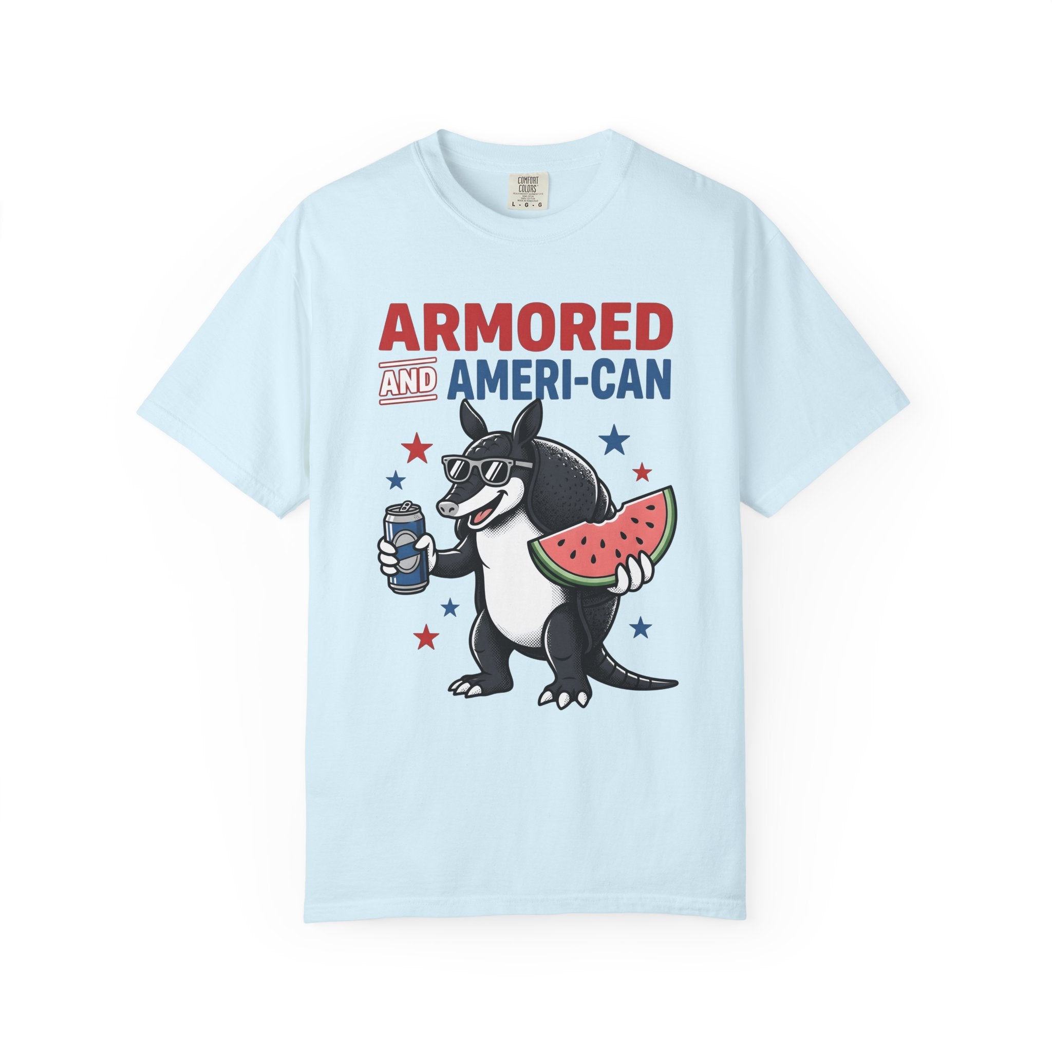 Armadillo Clipart Shirt 4th Of July Freedom Gift Women Hand Drawn Tee Dillo T-Shirt Patriot Fan Handdrawn Tshirt Liberty Graphic Classic