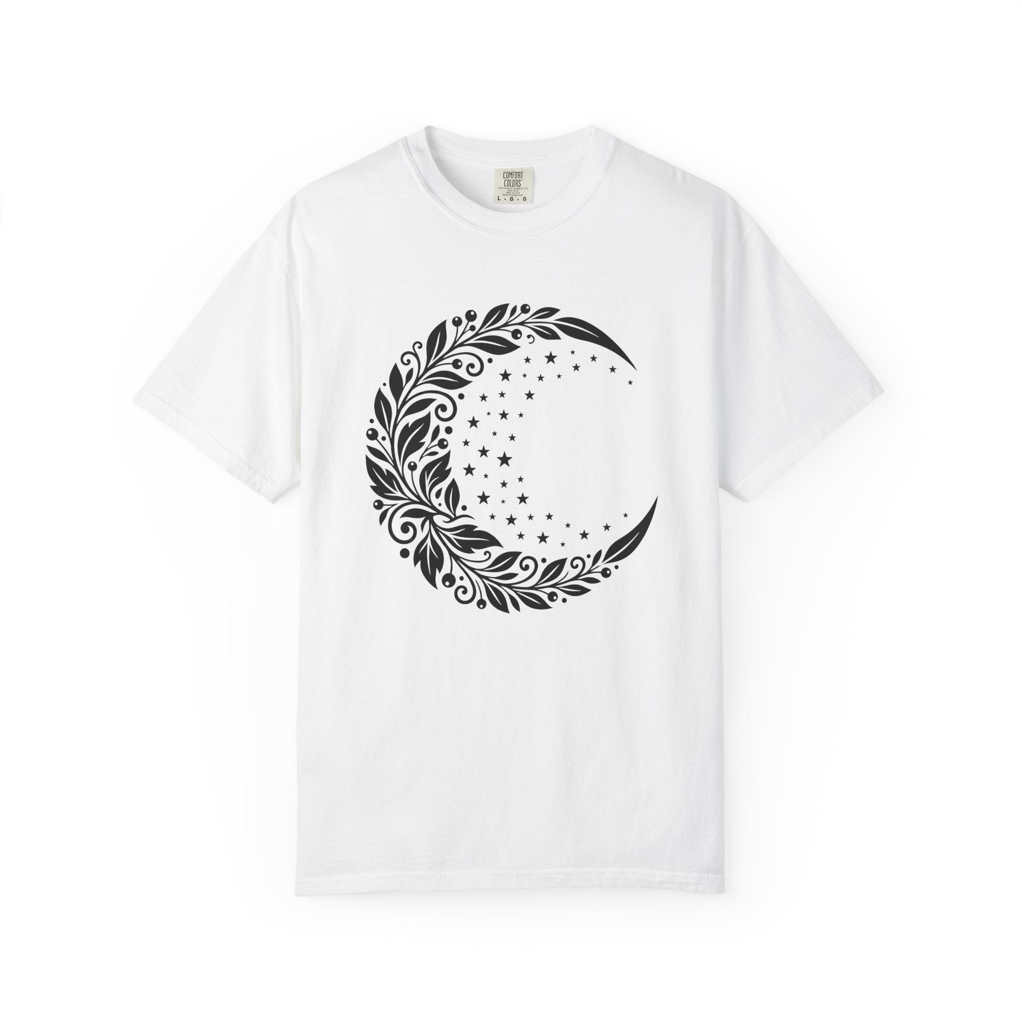 Floral Moon Shirt St. Valentine's Day Celestial Gift Women Boho Tee Moonflower T-Shirt Valentine Fan Bohemian Tshirt Galaxy Graphic