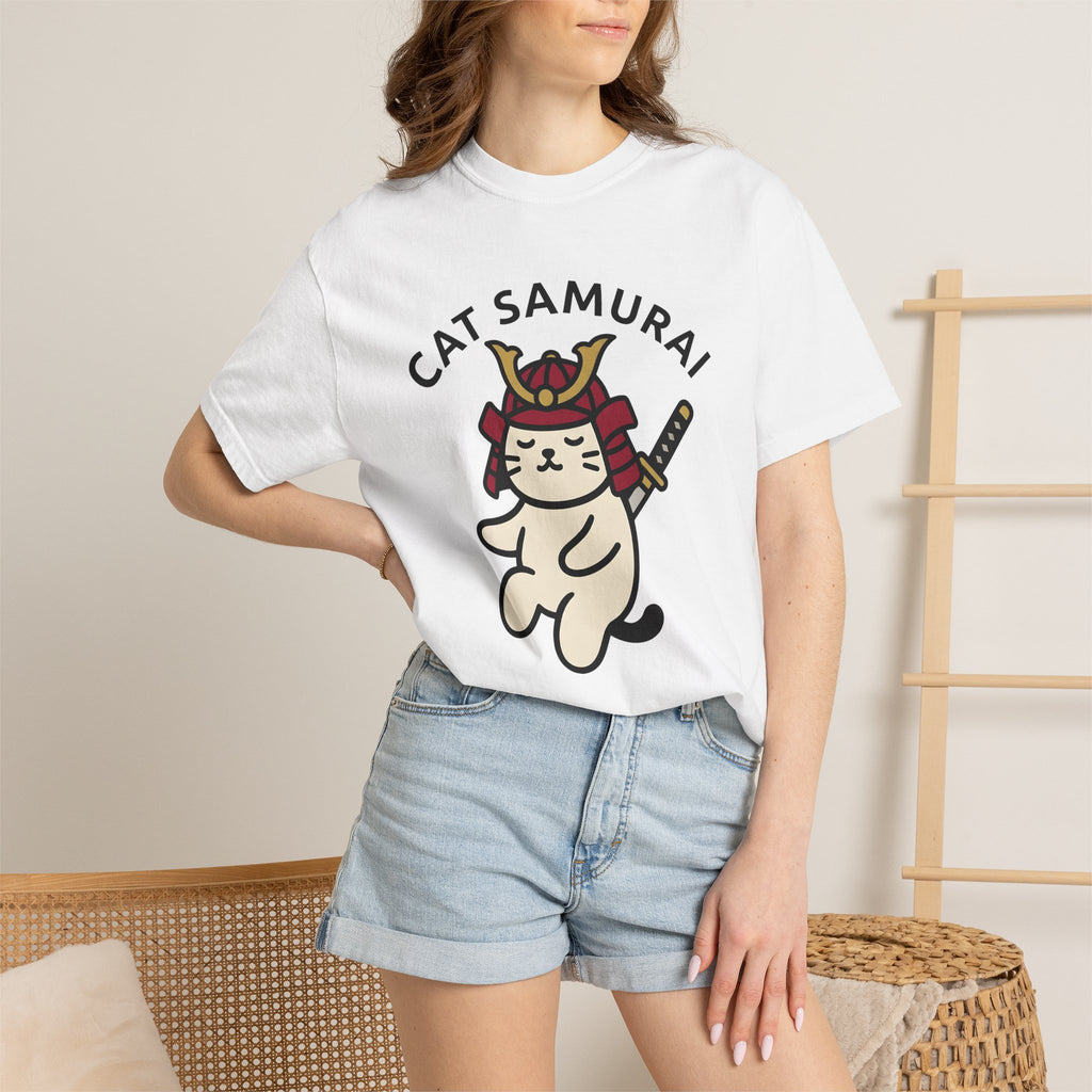 Ninja Cat Shirt Cat Pet Gift Women Cute Tee Kitty T-Shirt Cat Fan Kawaii Tshirt Animal Graphic Comic Blade Tshirt