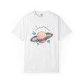 Flower Planet Shirt Boho Chic Astrology Gift Women Fantasy Tee Galaxy T-Shirt Bohemian Enthusiast Mystical Tshirt Zodiac Graphic Brushstroke