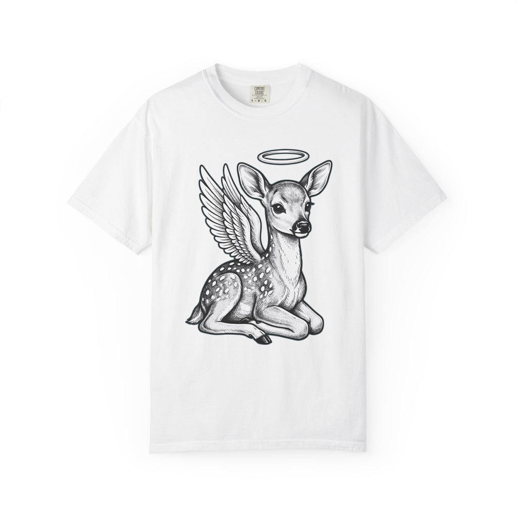 Mythical Doe Shirt Cute Wildlife Gift Women Cartoon Tee Fawn T-Shirt Adorable Fan Cartoonish Tshirt Wildlife Graphic Classic Plumage Tshirt