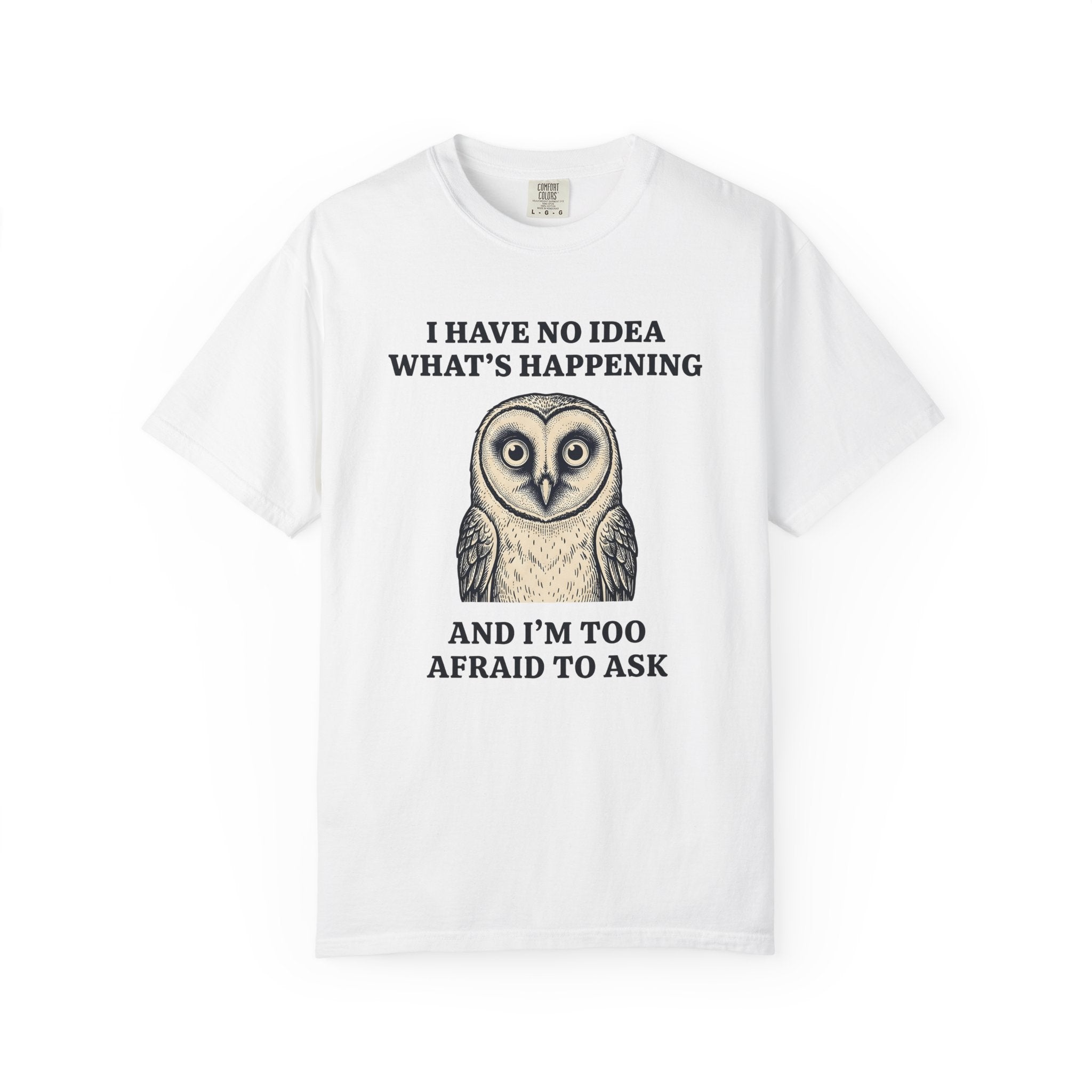 Owl Graphic Shirt Animal Humor Gift Women Vintage Tee Hoot T-Shirt Pet Fan Retro Tshirt Funny Graphic Hand Drawn Animal Tshirt