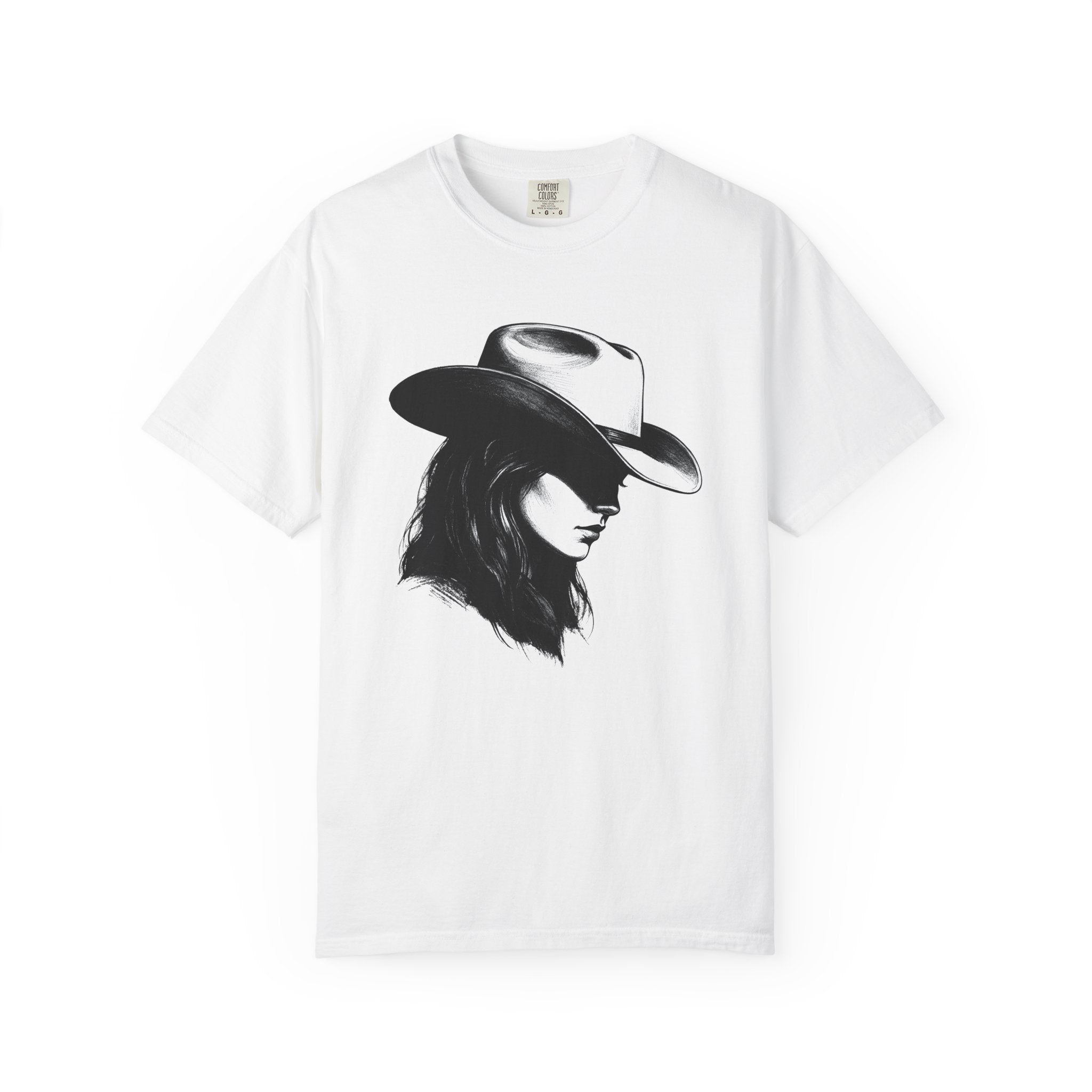 Cowgirl Portrait Shirt Cowgirl Agriculture Gift Women Cartoon Tee Cowgirl T-Shirt Rodeo Fan Western Tshirt Farm Graphic Country Hat Tshirt