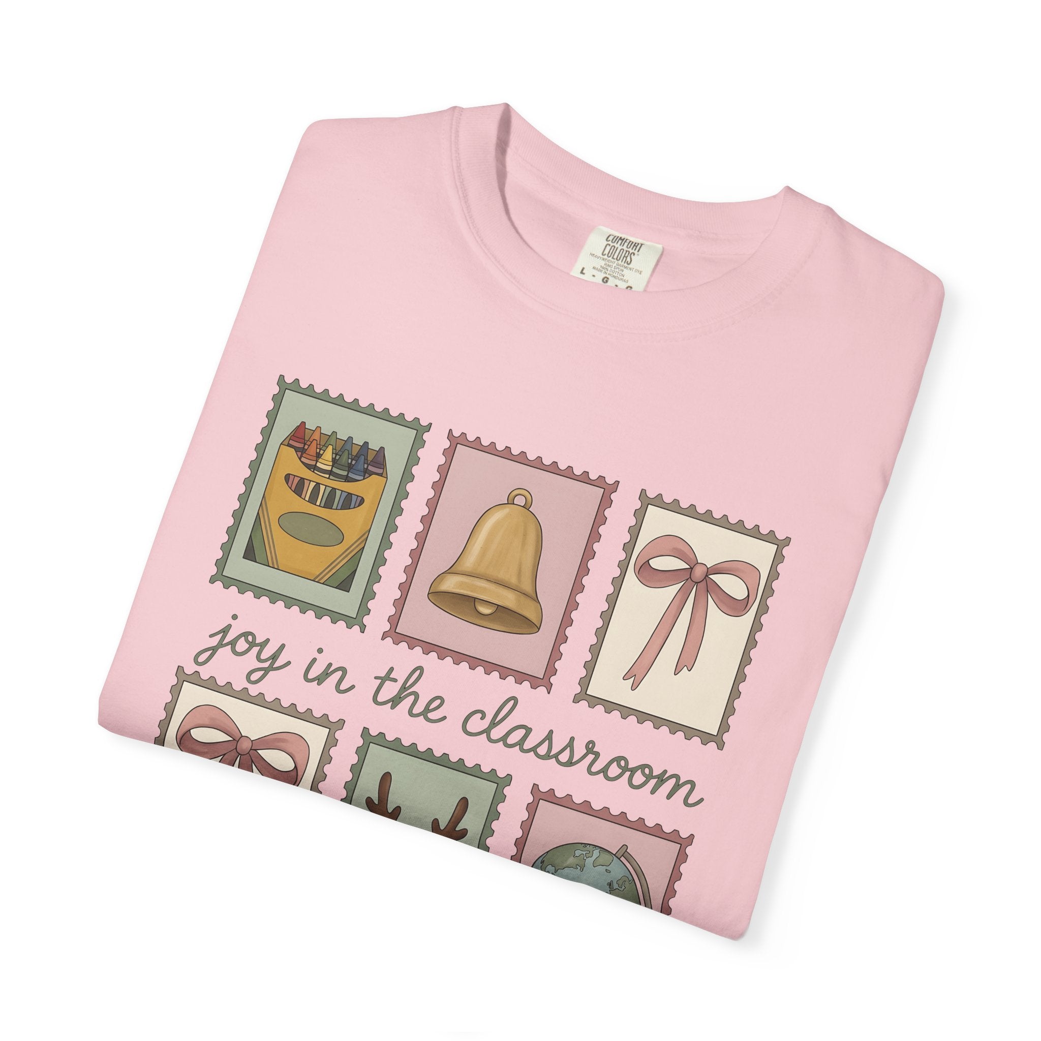 Classroom Stamps Shirt Teachers School Gift Women Whimsical Tee Rubber Stamp T-Shirt Educator Enthusiast Vintage Tshirt School Graphic