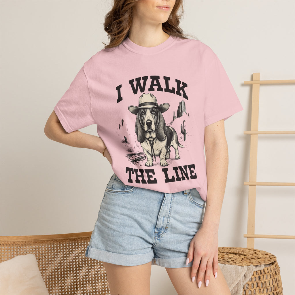 Basset Hound Cowboy Shirt Dog Cowboy Gift Women Retro Tee Hound Dog T-Shirt Dog Fan Vintage Tshirt Rodeo Graphic Sketch Cactus Tshirt