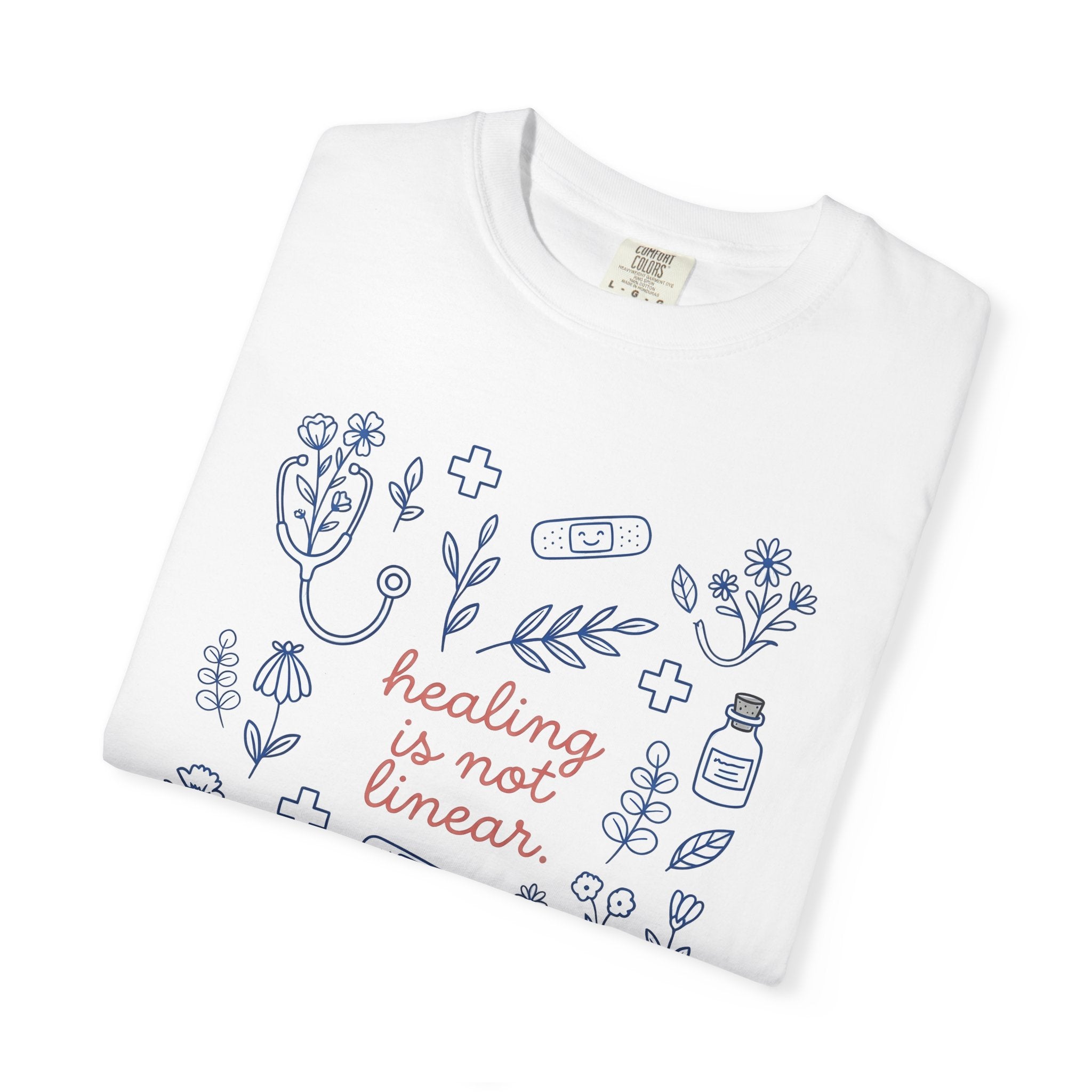 Stethoscope Flowers Shirt Nurses Fitness Gift Women Line Art Tee Stethoscope T-Shirt Nurse Enthusiast Linework Tshirt Fitness Graphic Modern