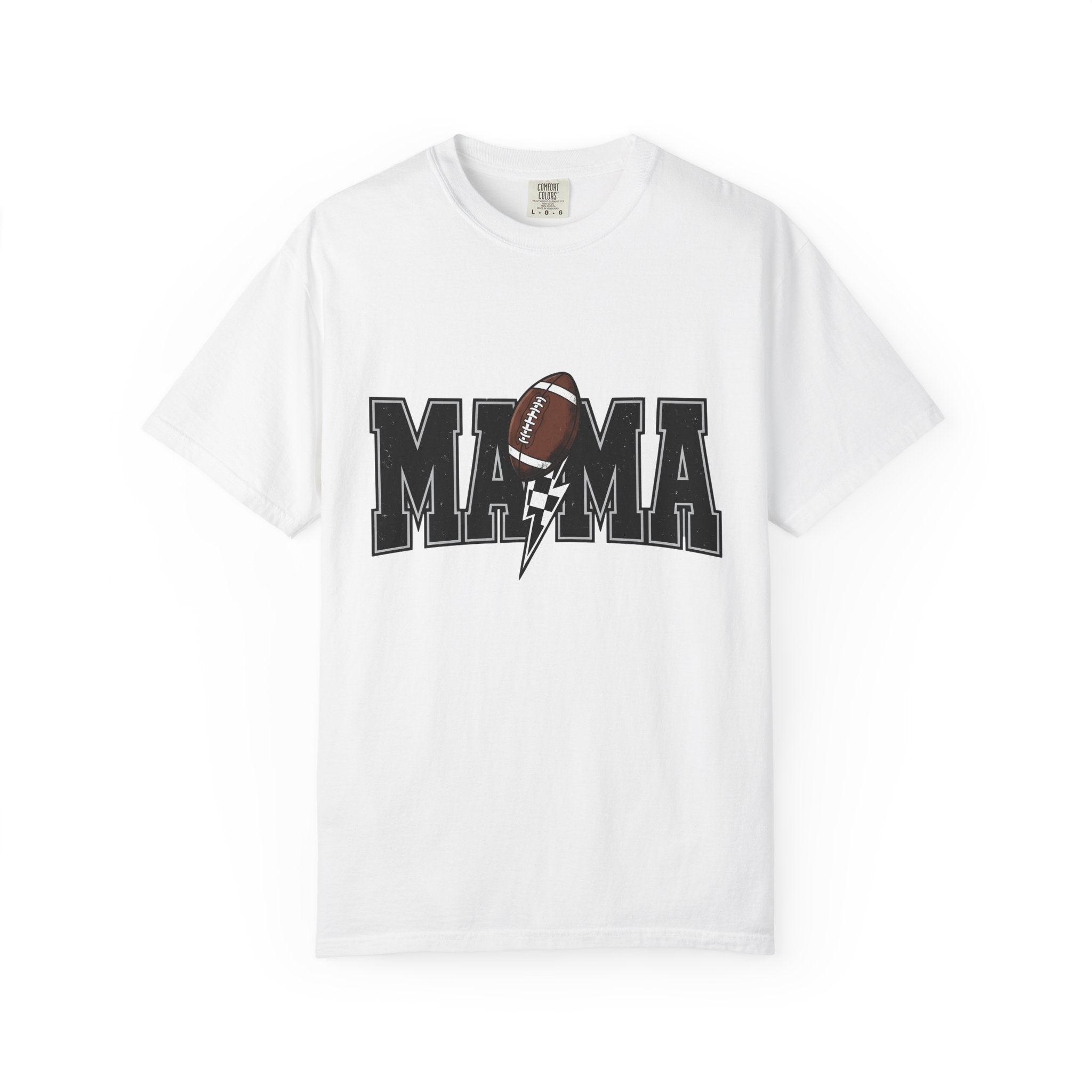 Football Image Shirt Moms Games Gift Women Classic Tee Soccer T-Shirt Mom Fan Vintage Tshirt Gaming Graphic Throwback Electric Bolt Tshirt