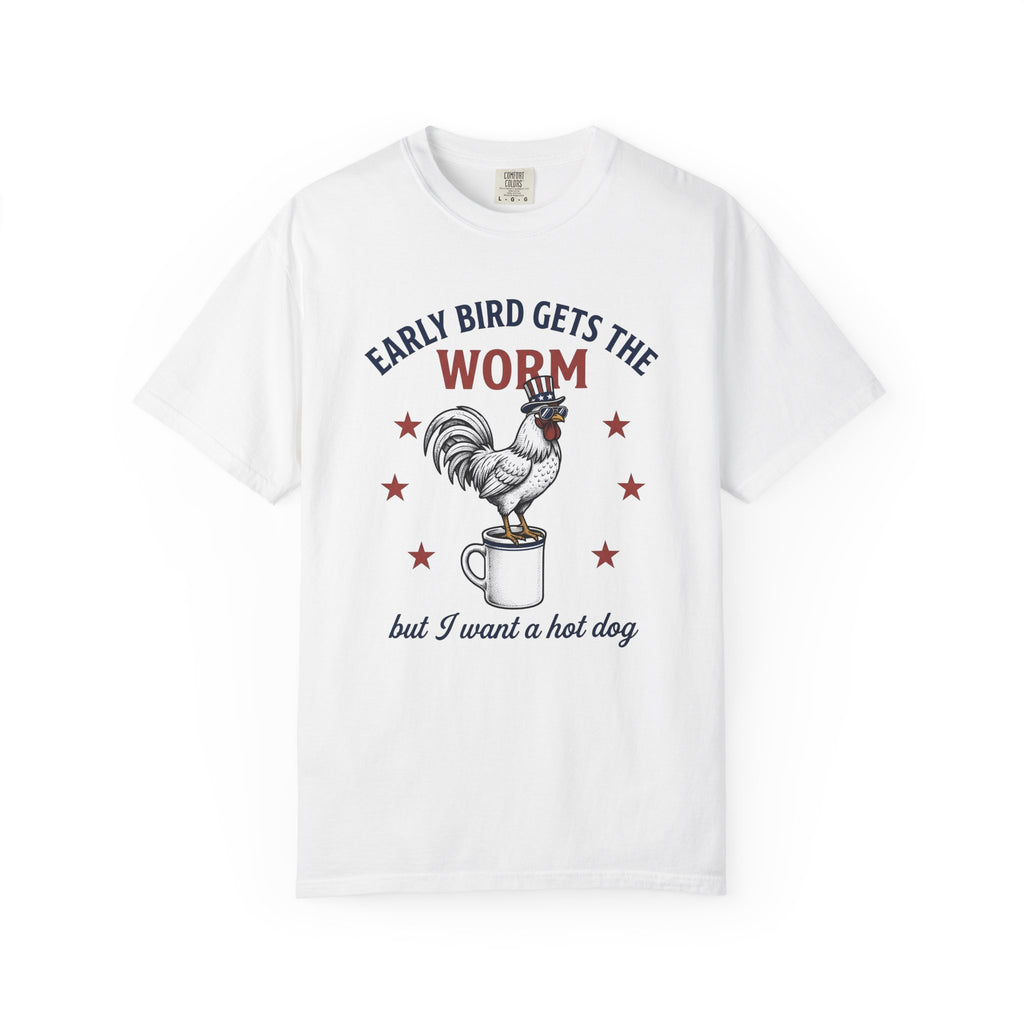 Rooster Coffee Mug Shirt America/4th Of July Joke Gift Women Independence Tee Coffee Cup T-Shirt Patriotic Fan Vintage Tshirt Pun Graphic