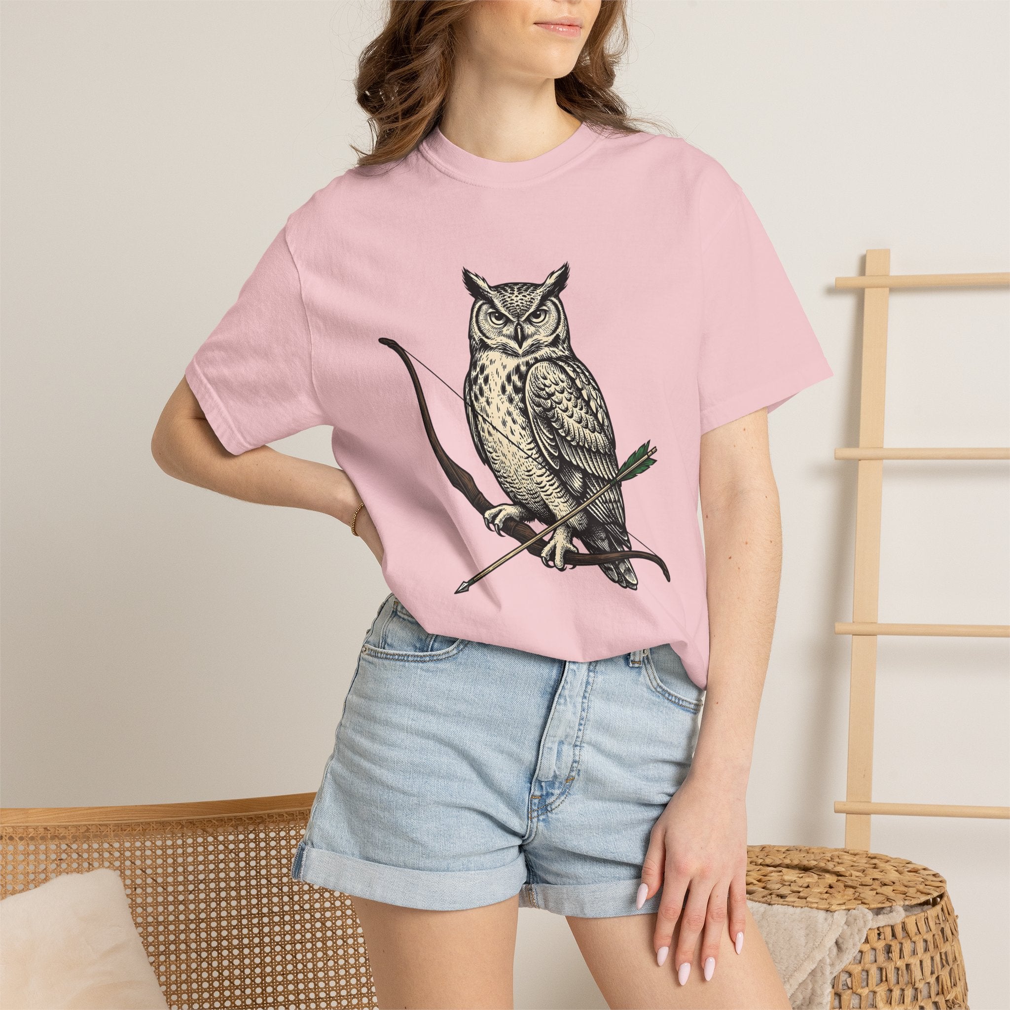 Bird Bow Shirt Archery Wildlife Gift Women Retro Tee Bow Arrow T-Shirt Archer Enthusiast Vintage Tshirt Animal Graphic Sketch Shaft Tshirt