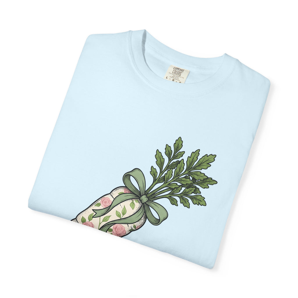 Bloom Carrot Shirt Easter Farming Gift Women Greenery Tee Carrot T-Shirt Spring Fan Foliage Tshirt Agricultural Graphic Hand Drawn Knot