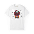 Eyeball Rose Shirt Halloween Gothic Gift Women Tattoo Tee Rosebud T-Shirt Horror Fan Ink Tshirt Dark Graphic Vintage Stars Tshirt