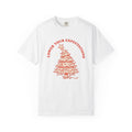 Christmas Tree Shirt Christmas Humor Gift Women Vintage Tee Fir Tree T-Shirt Xmas Fan Christmas Tree Tshirt Funny Graphic Hand Drawn