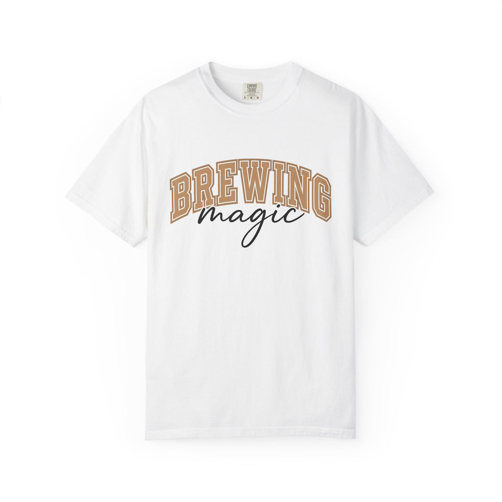 Strong Varsity Lettering Shirt Coffee Espresso Gift Women Gym Tee Letterman T-Shirt Coffee Fan Mocha Graphic Tshirt Basic Handwriting