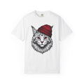 Feline Beanie Shirt Cat Apparel Gift Women Cartoon Tee Kitty T-Shirt Cat Fan Comic Tshirt Clothing Graphic Rustic Toque Tshirt