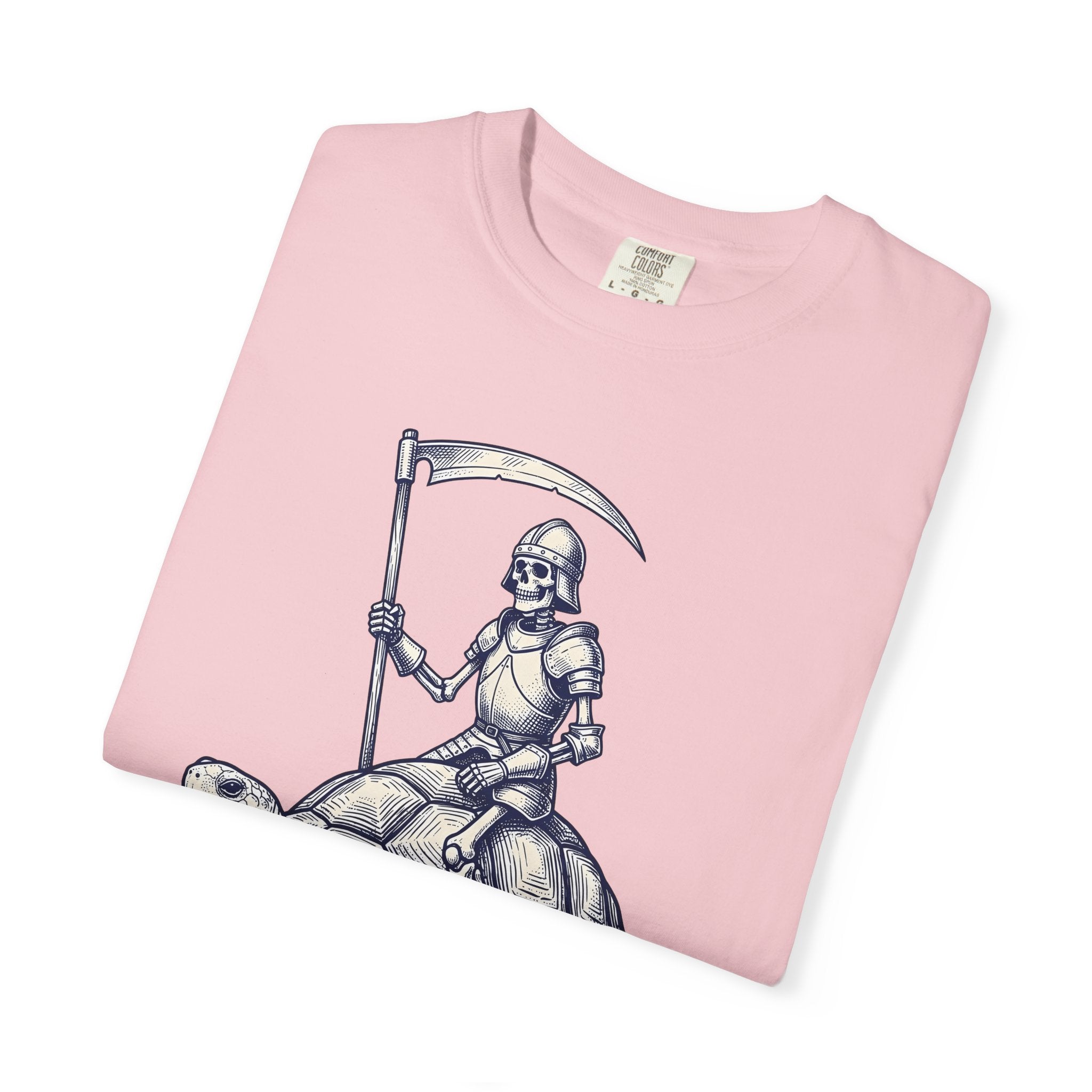 Skeleton Warrior Turtle Shirt Gothic Autumn Gift Women Lifelike Tee Turtle Skeleton T-Shirt Dark Fan Realistic Tshirt Fall Graphic Classic