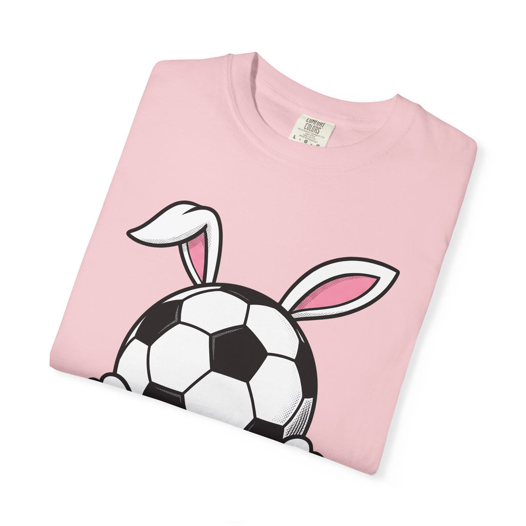Soccer Ball Hare Shirt Easter Exercise Gift Women Animated Tee Football T-Shirt Easter Fan Cartoon Tshirt Fitness Graphic Old School Hare