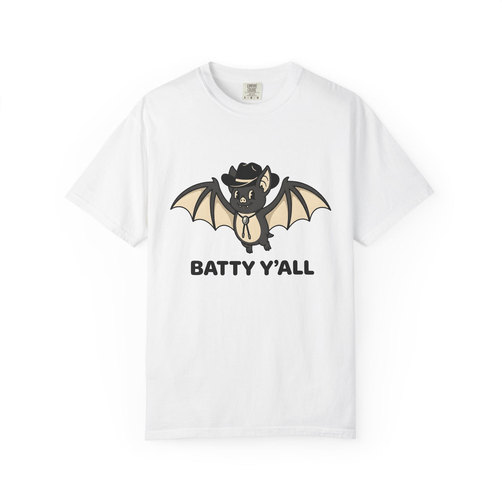 Bat Cowboy Shirt Halloween Rustic Gift Women Lovable Tee Vampire T-Shirt Horror Fan Cute Tshirt Country Graphic Comic Western Hat Tshirt