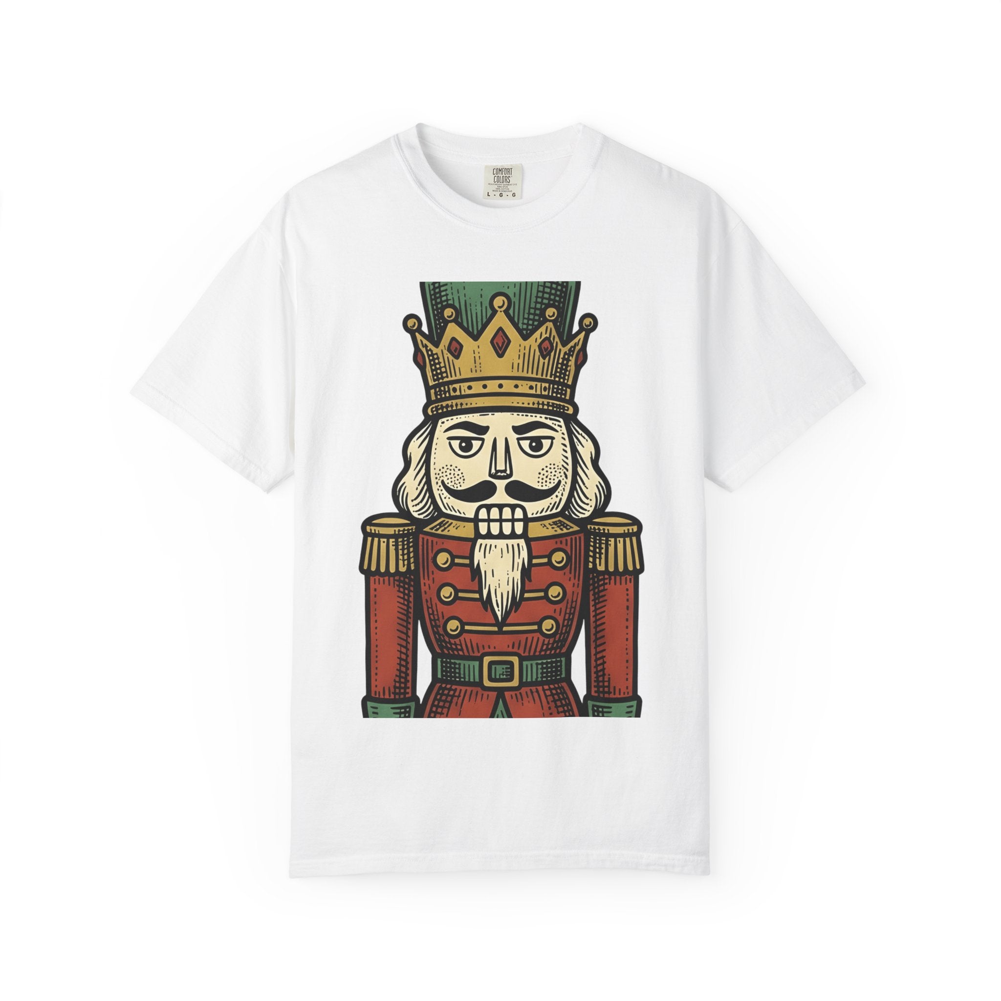 Nutcracker Shirt Christmas Holiday Gift Women Vintage Tee Christmas Soldier T-Shirt Xmas Fan Retro Tshirt Seasonal Graphic Hand Drawn Crown