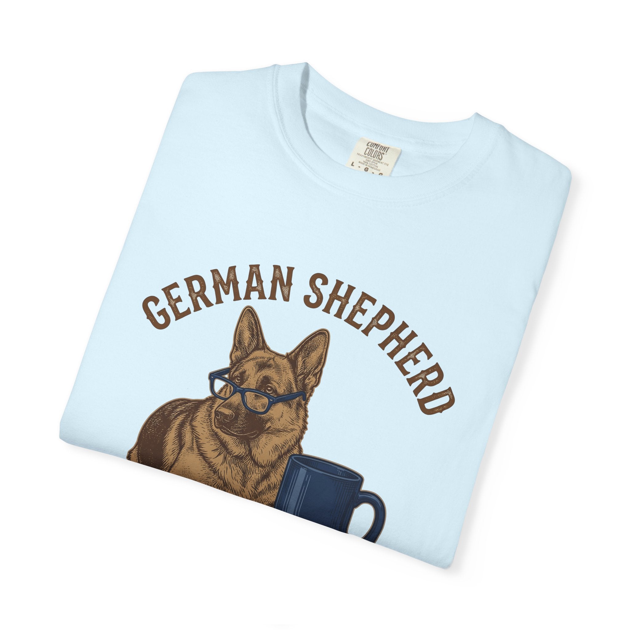 German Shepherd Pet Shirt Dog Latte Gift Women Classic Tee Shepherd T-Shirt Dog Fan Alsatian Tshirt Coffee Graphic Line Art Ceramic Mug