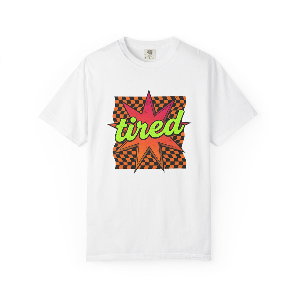 Comic Pop Starburst Shirt Moms Humor Gift Women Retro Tee Explosion T-Shirt Mother Fan Vintage Tshirt Funny Graphic Bold Checkerboard Tshirt
