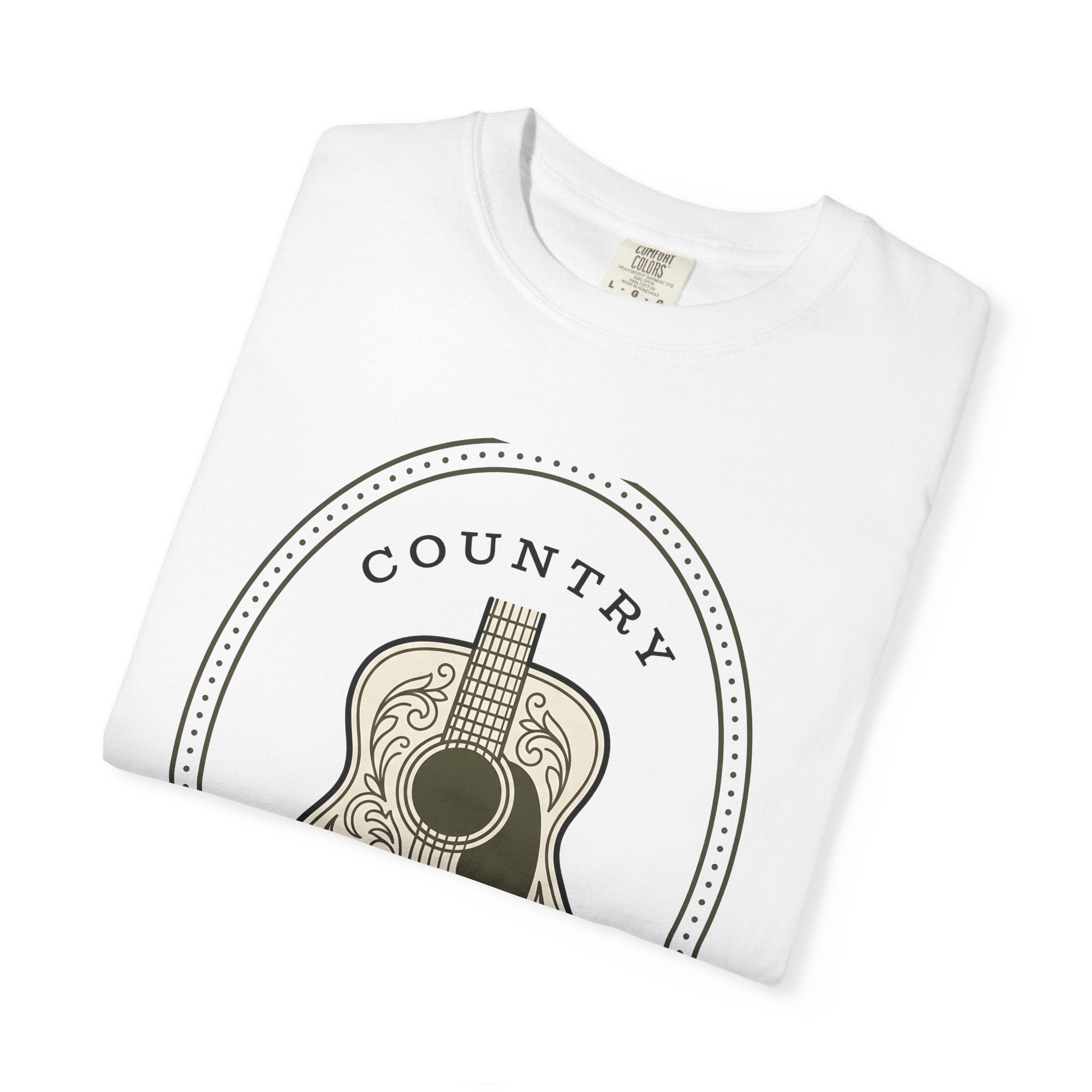 Acoustic Guitar Shirt Cowgirl Sound Gift Women Hippie Tee Guitar T-Shirt Cowboy Fan Bohemian Tshirt Audio Graphic Classic Floral Print