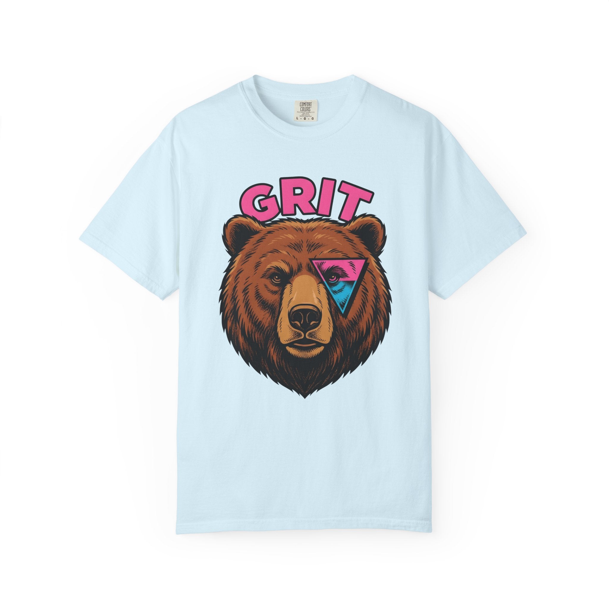 Bear Head Shirt Animals Wildlife Gift Women Modern Graphic Tee Bear T-Shirt Animal Fan Graphic Tshirt Wildlife Graphic Classic Triangle Form