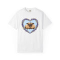 Sheep Couple Shirt Cute Pet Gift Women Sketch Tee Ewe T-Shirt Kawaii Fan Drawing Graphic Retro Flower Heart Tshirt