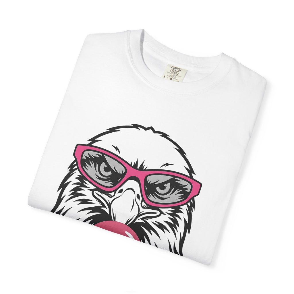 Eagle Goggles Shirt Animals Funny Gift Women Cartoon Tee Bald Eagle T-Shirt Wildlife Fan Toon Tshirt Humor Graphic Sketch Bubble Gum Tshirt