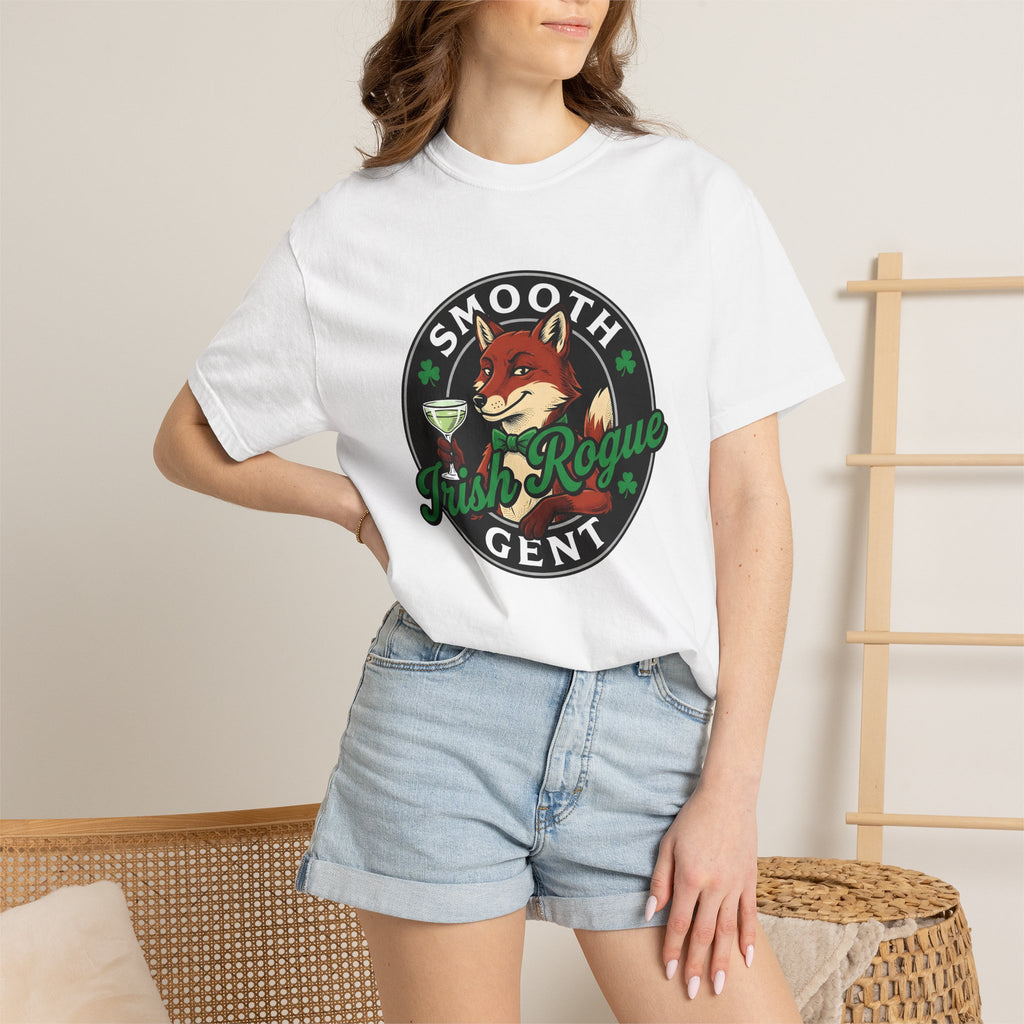 Fox Cocktail Shirt St Patrick's Day Animal Gift Women Vintage Tee Cocktail T-Shirt Patrick's Day Fan Retro Tshirt Creature Graphic Hand