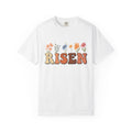 Floral Design Shirt Easter Belief Gift Women Painting Tee Flower T-Shirt Spring Fan Artistic Tshirt Faith Graphic Outline Field Flowers