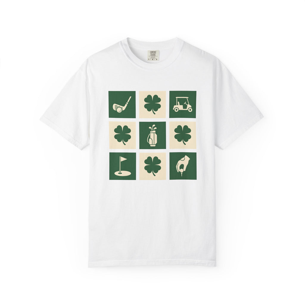 Lucky Golf Shirt St Patrick's Day Games Gift Women Basic Tee Golfing T-Shirt Luck Fan Simple Tshirt Gaming Graphic Old School Golf Cart