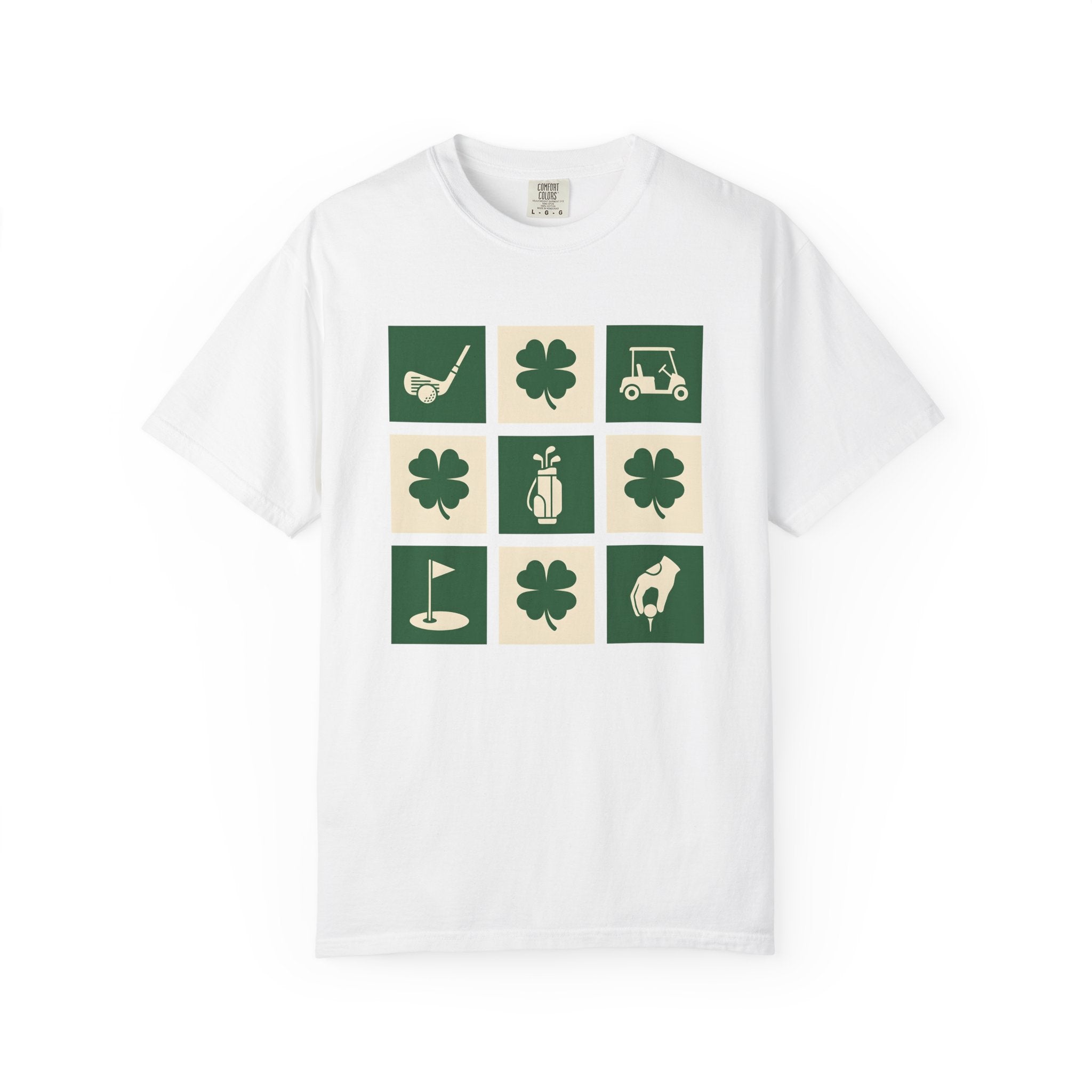 Lucky Golf Shirt St Patrick's Day Games Gift Women Basic Tee Golfing T-Shirt Luck Fan Simple Tshirt Gaming Graphic Old School Golf Cart