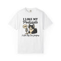 Cat Headphones Shirt Cat Podcast Gift Women Vintage Tee Feline Headset T-Shirt Cat Fan Retro Tshirt Audio Show Graphic Hand Drawn Microphone