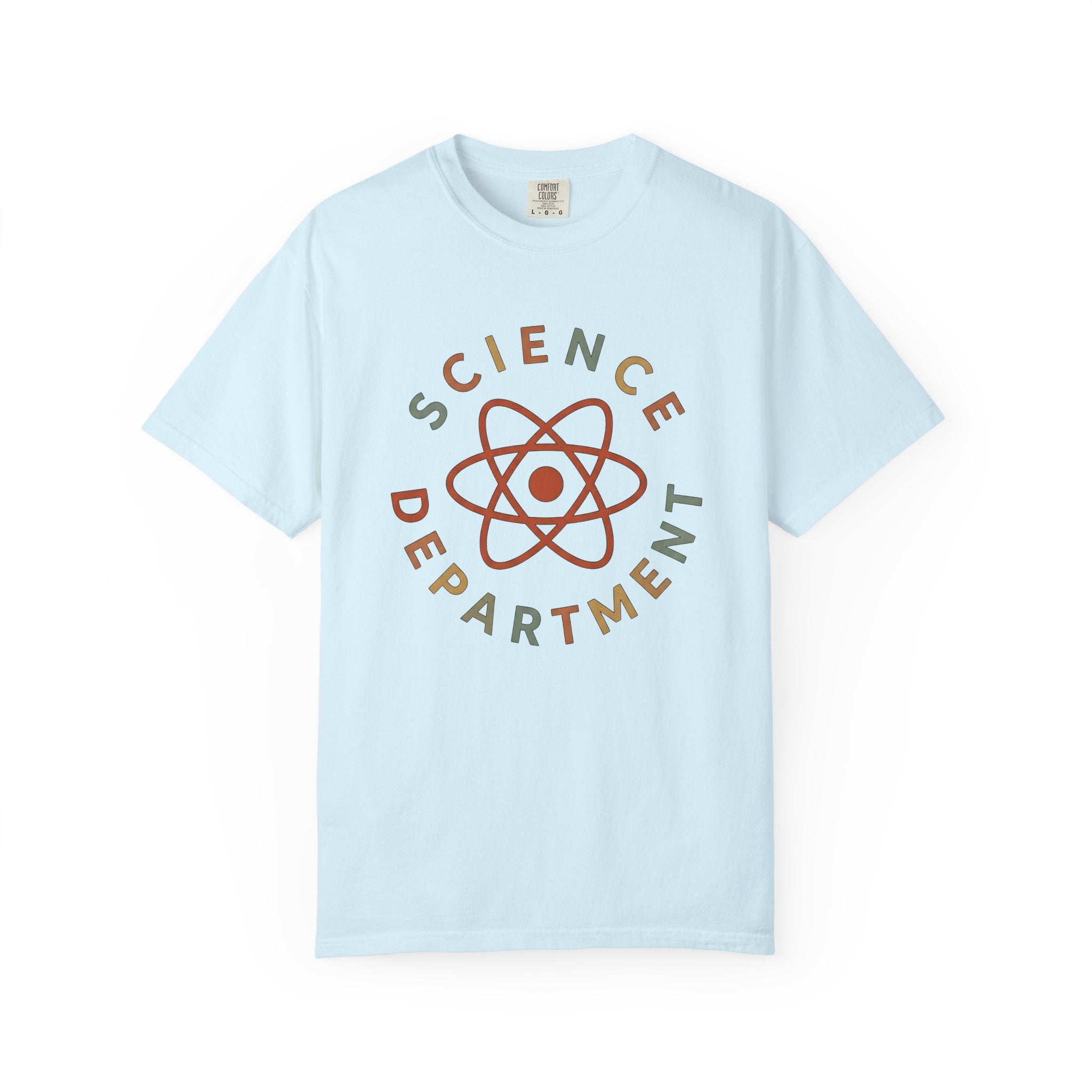 Atom Design Shirt Teacher Biology Gift Women Line Art Tee Atomic T-Shirt Educator Enthusiast Illustration Graphic Hand Drawn Ring Tshirt