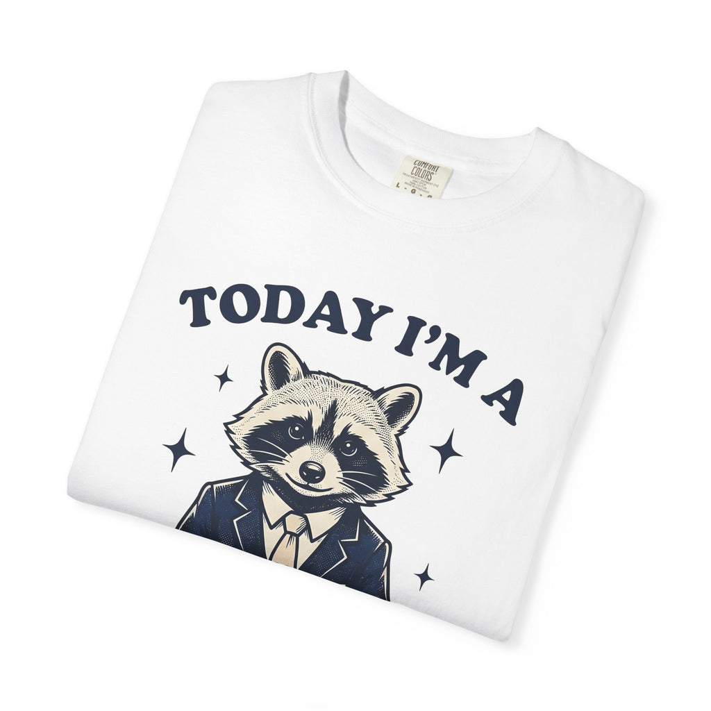 Raccoon Outfit Shirt Funny Fauna Gift Women Antique Tee Trash Panda T-Shirt Comedian Fan Vintage Tshirt Wildlife Graphic Line Art Star Icons