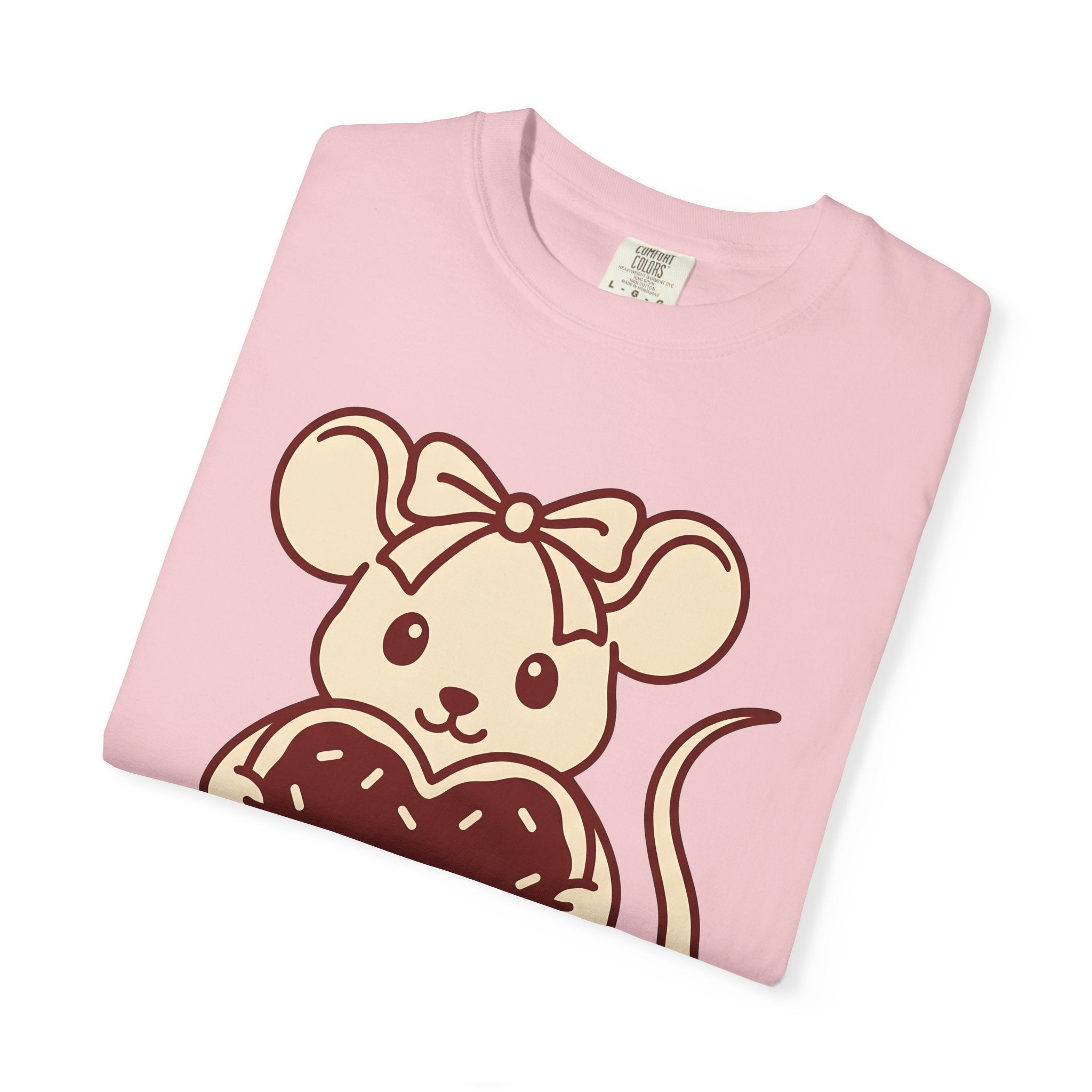 Rat Heart Shirt St. Valentine's Day Pet Gift Women Cute Tee Rodent T-Shirt Valentine Fan Kawaii Tshirt Animal Graphic Comic Ribbon Tshirt