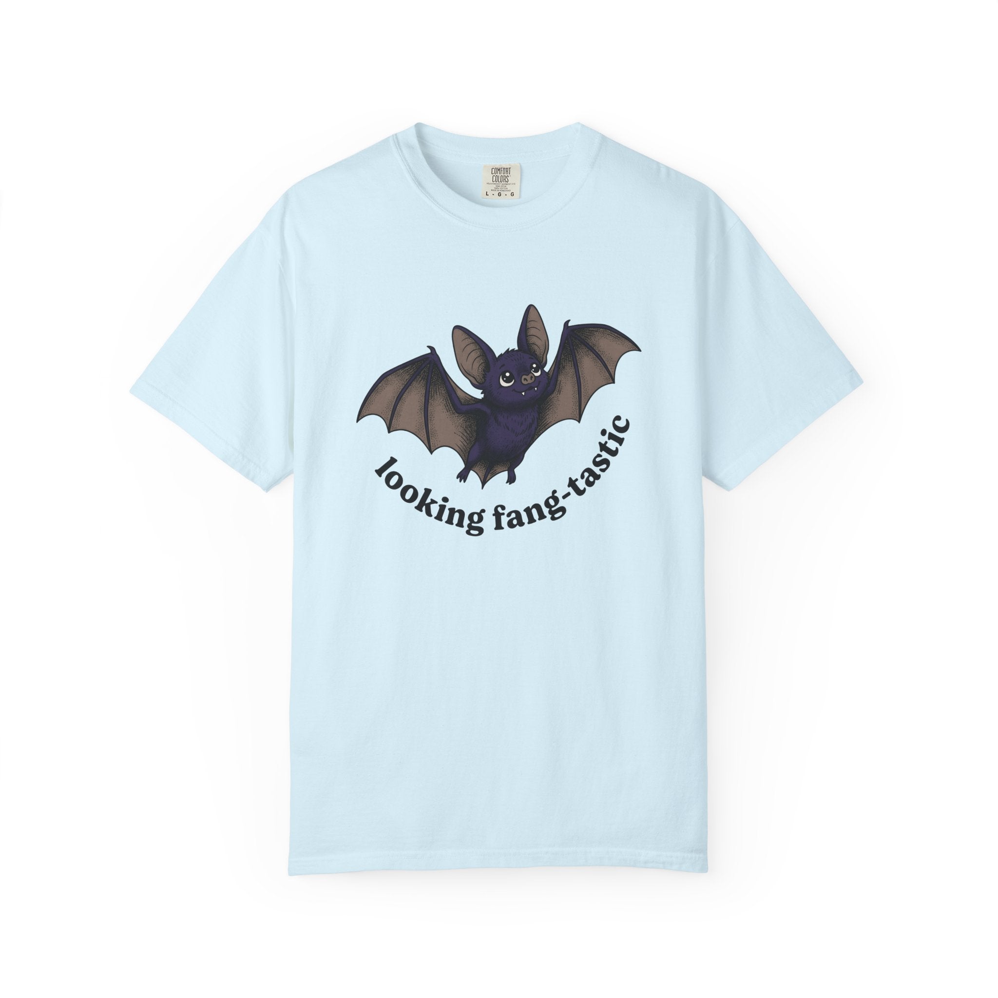Cute Bat Shirt Funny Animal Gift Women Cartoon Tee Bat T-Shirt Humor Fan Comic Tshirt Creature Graphic Hand Drawn Wings Tshirt
