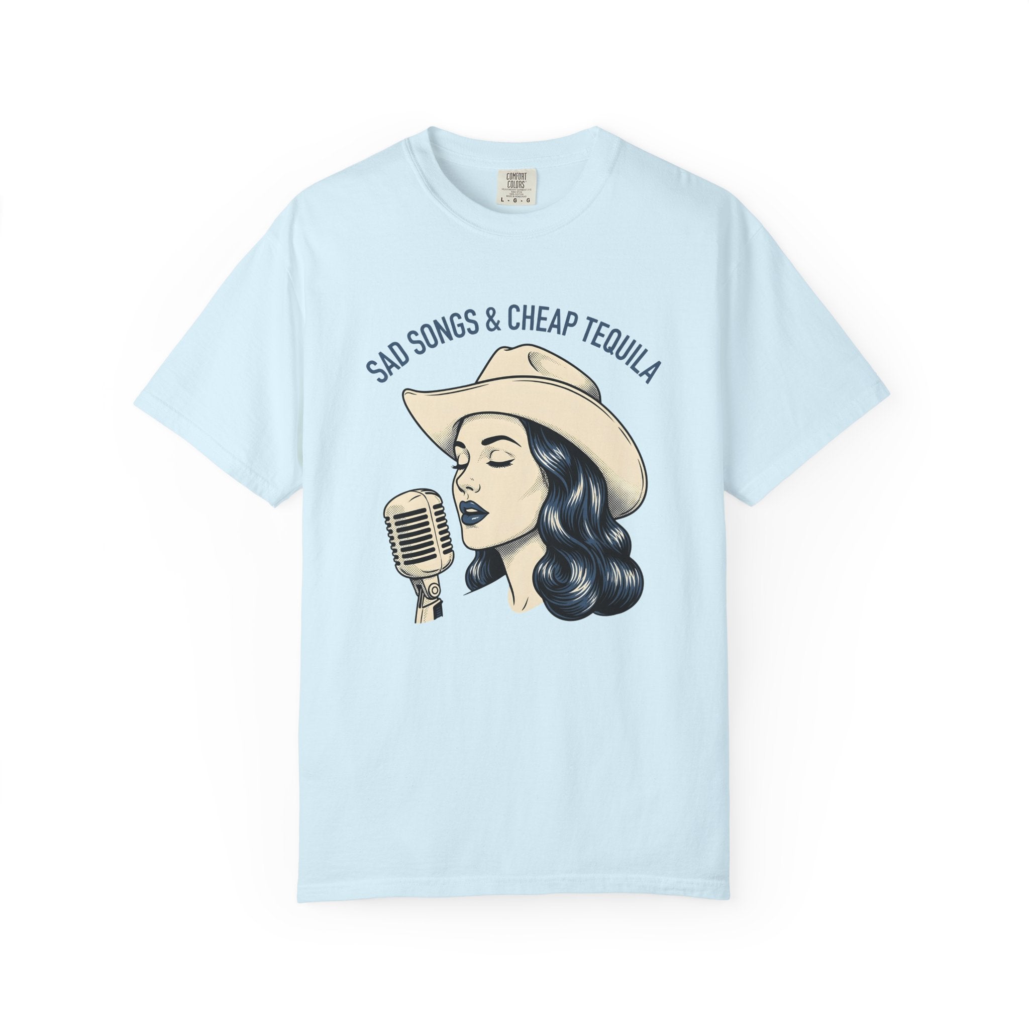 Cowgirl Singer Shirt Cowgirl Western Gift Women Vintage Tee Singer T-Shirt Cowgirl Fan Rodeo Tshirt Western Graphic Retro Microphone Tshirt