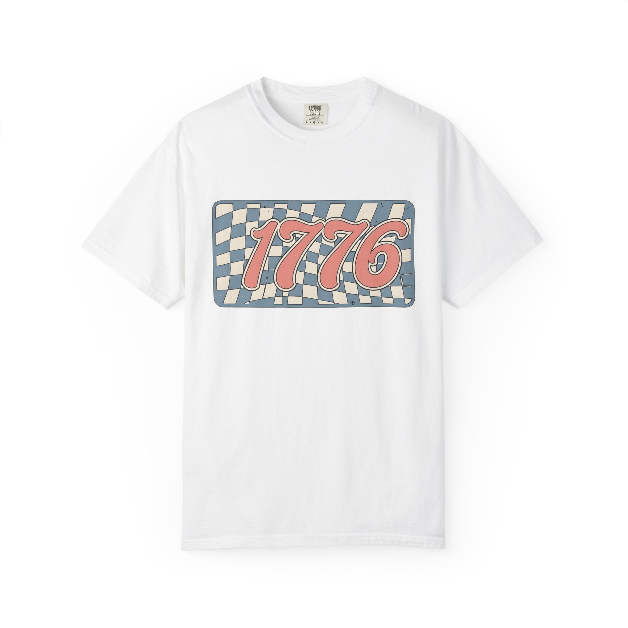 Racing Flag Design Shirt America Usa Gift Women Retro Tee Checkered Flag T-Shirt American Enthusiast Vintage Tshirt United States Graphic