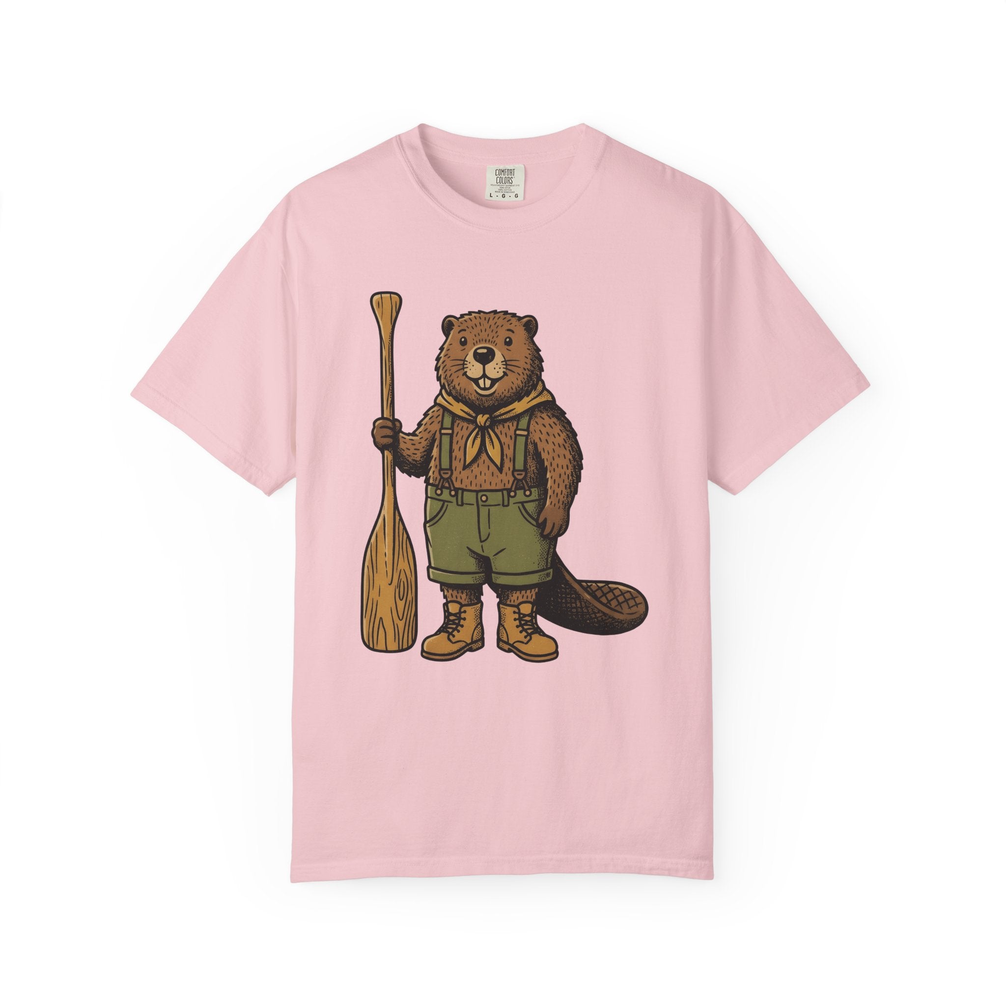 Beaver Rv Shirt Animals Hiking Gift Women Antique Tee Camper T-Shirt Wildlife Fan Vintage Tshirt Trekker Graphic Doodle Kayak Paddle Tshirt