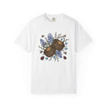 Rattan Basket Shirt Easter Plants Gift Women Flower Tee Wicker T-Shirt Easter Fan Floral Tshirt Foliage Graphic Hand Drawn Garden Blooms
