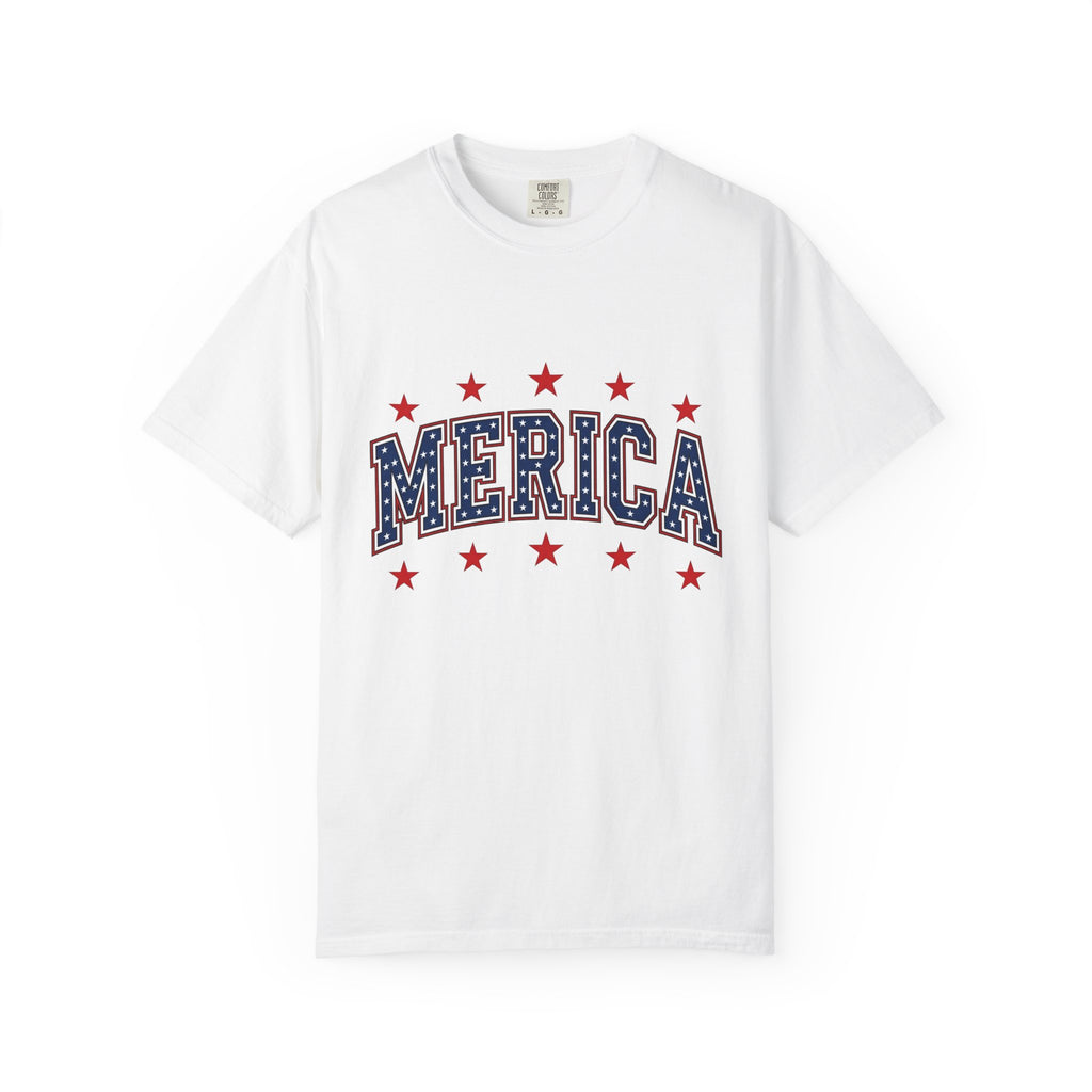 Patriotic Stars Shirt America 4Th Of July Festival Gift Women Vibrant Tee Star T-Shirt Independence Fan Colorful Tshirt Celebration Graphic