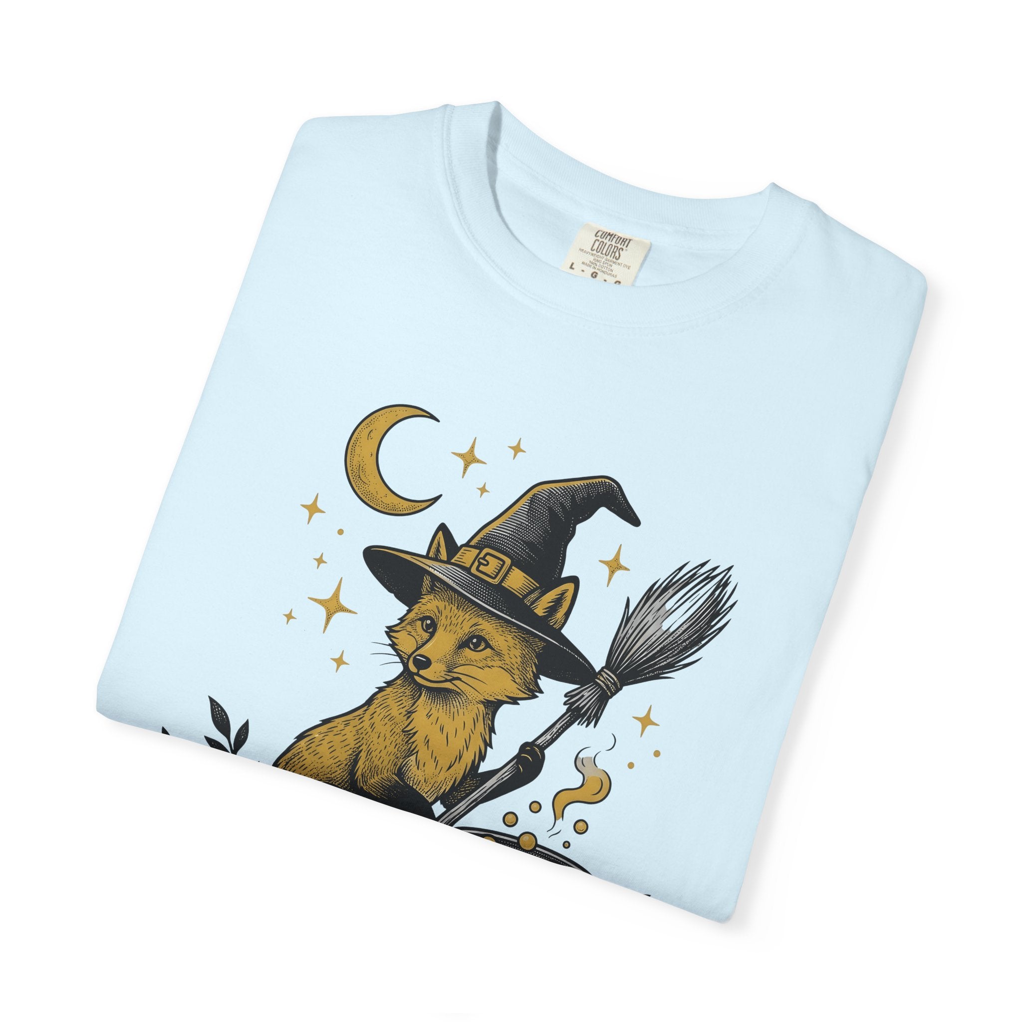Magic Fox Shirt Halloween Creature Gift Women Retro Tee Fox T-Shirt Horror Fan Kitschy Tshirt Monster Graphic Sketch Pot Tshirt