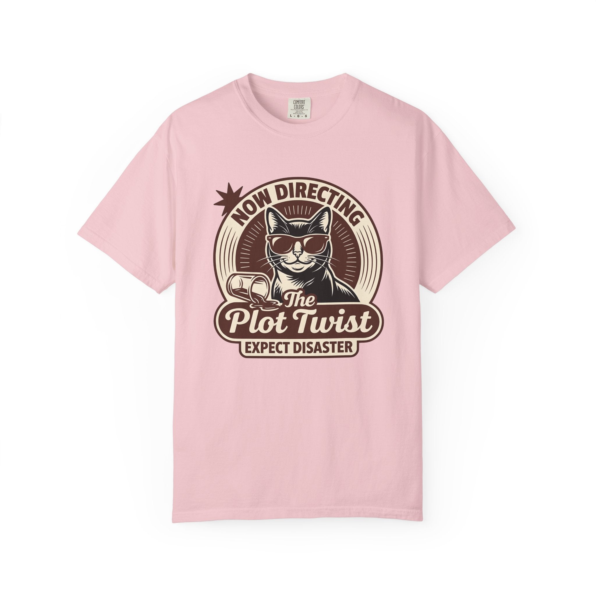 Cat Shades Shirt Funny Pets Gift Women Classic Tee Cat Sunglasses T-Shirt Humor Fan Retro Tshirt Animal Graphic Pop Art Tipped Cup Tshirt
