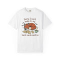 Tarot Cards Fox Shirt Funny Occult Gift Women Doodle Tee Oracle Card T-Shirt Humor Fan Cartoon Tshirt Mystical Graphic Pop Art Tea Cup