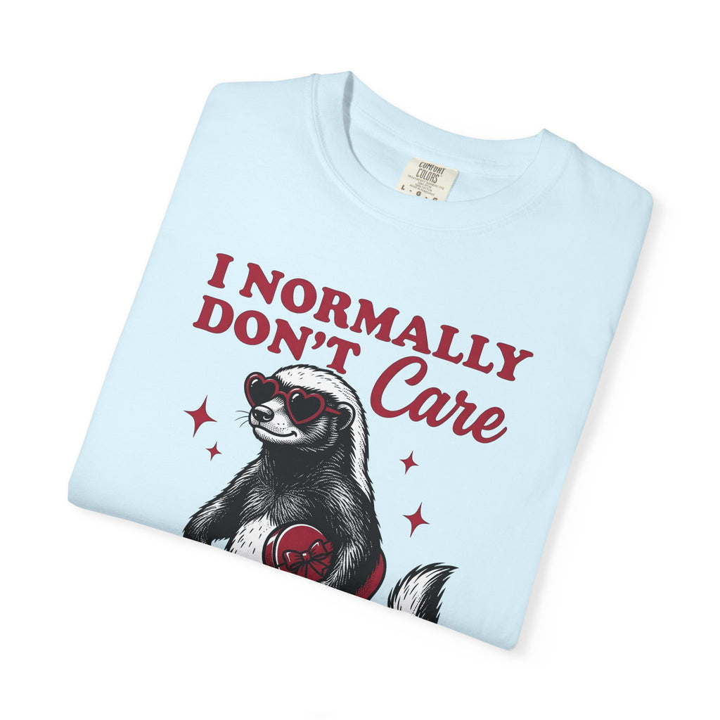 Honey Badger Shirt Valentine Animal Gift Women Hand Drawn Tee Ratel T-Shirt Cupid Fan Illustrated Graphic Tshirt Vintage Heart Sunglasses