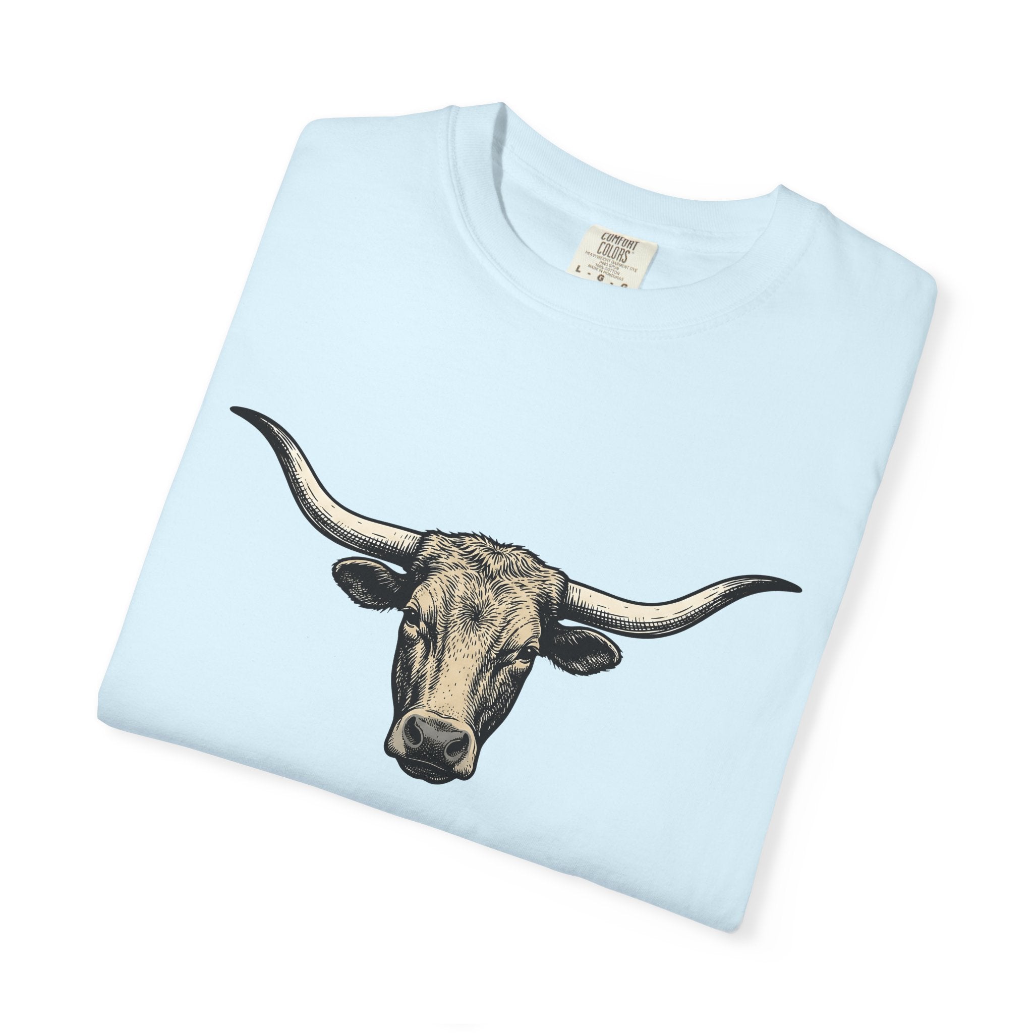 Longhorn Cattle Shirt Western Livestock Gift Women Tribal Tee Cows T-Shirt Cowboy Fan Primitive Tshirt Farm Graphic Hand Drawn Antlers