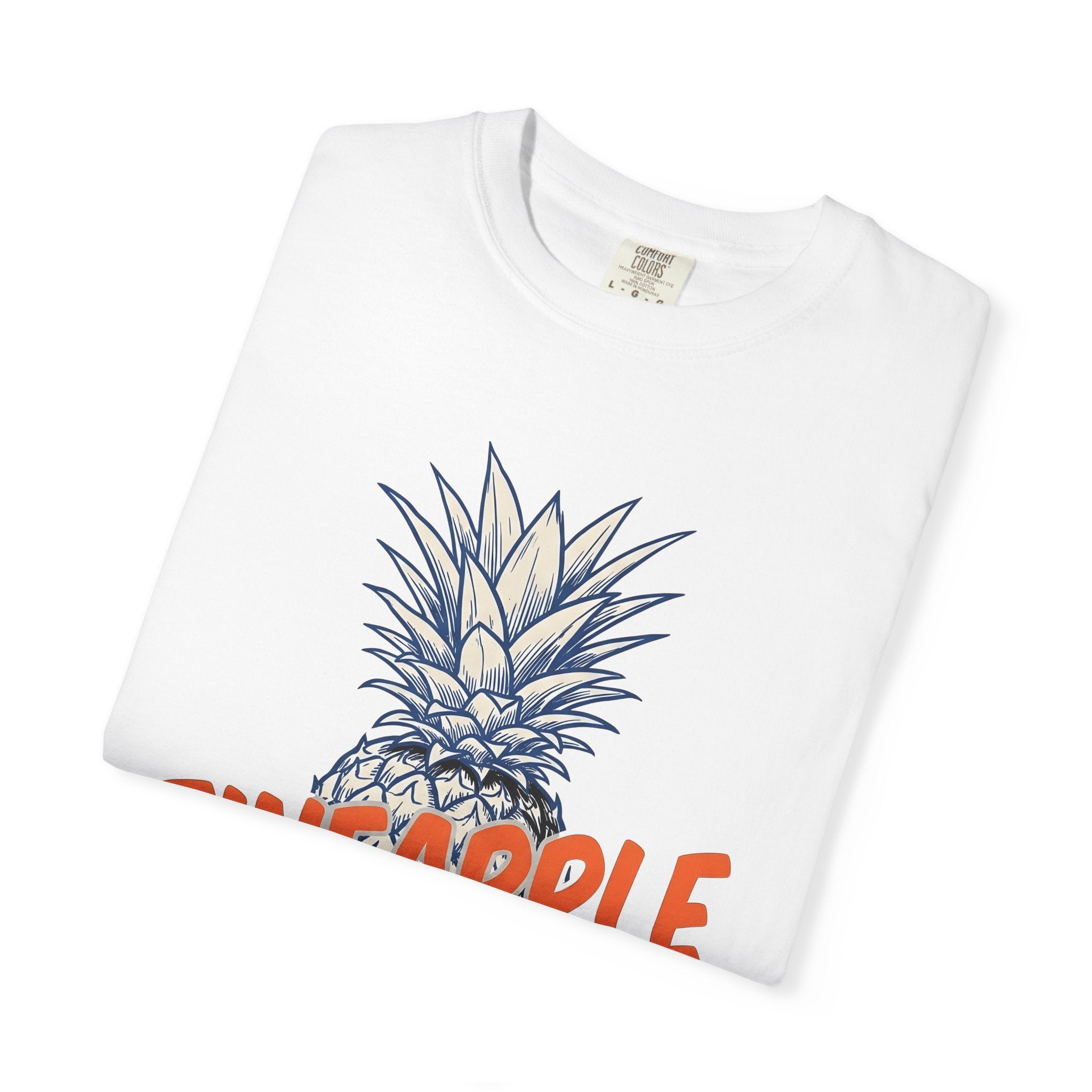 Pineapple Graphic Shirt Funny Fruit Gift Women Hand Drawn Tee Pineapple T-Shirt Humor Fan Illustrated Tshirt Fruit Illustration Retro Bold
